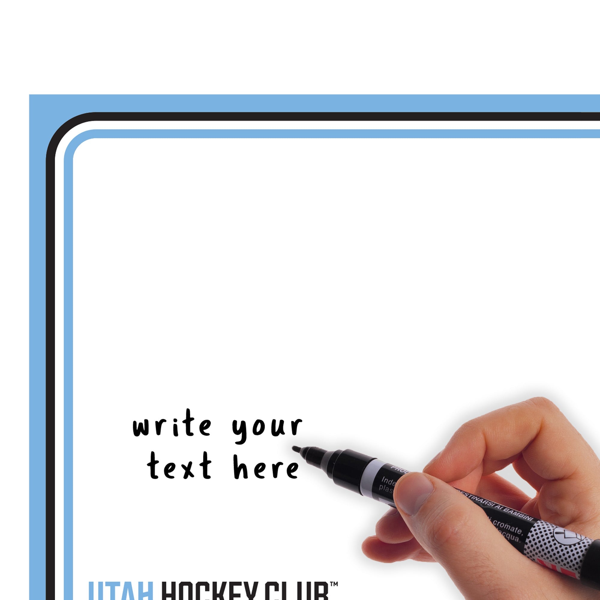 Utah Hockey Club - Dry Erase Whiteboard - Official NHL - Reusable Vinyl Wall Decal Dry Erase Fathead