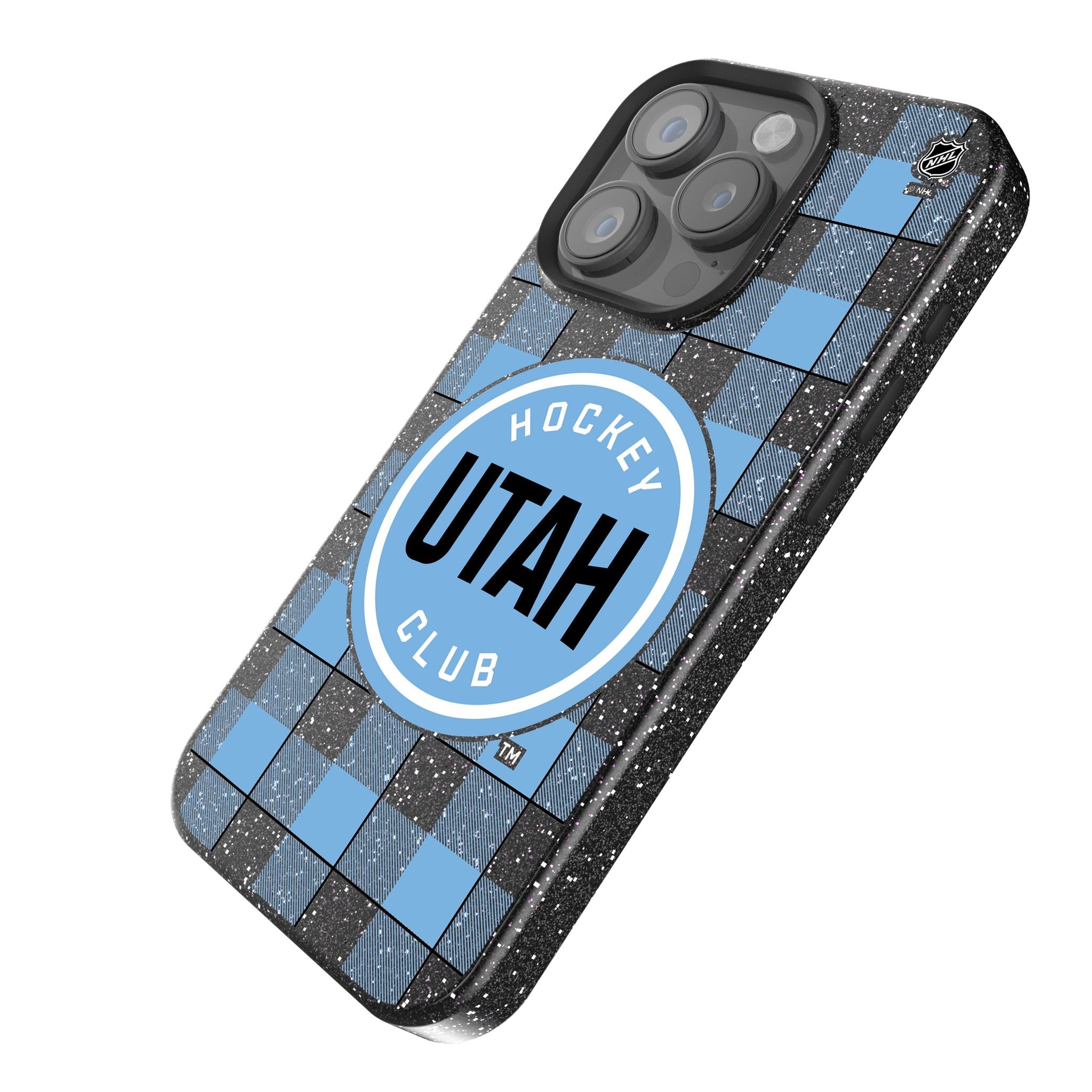 Utah Hockey Club Plaid Bling Phone Case