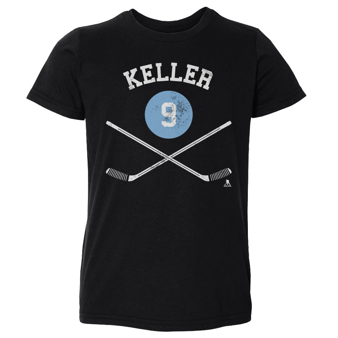 Clayton Keller Utah Sticks WHT Kids Toddler T-Shirt 500 LEVEL Black 2T Kids Toddler T-Shirt