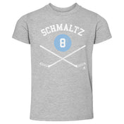 Nick Schmaltz Utah Sticks WHT Kids Toddler T-Shirt 500 LEVEL Heather Gray 2T Kids Toddler T-Shirt