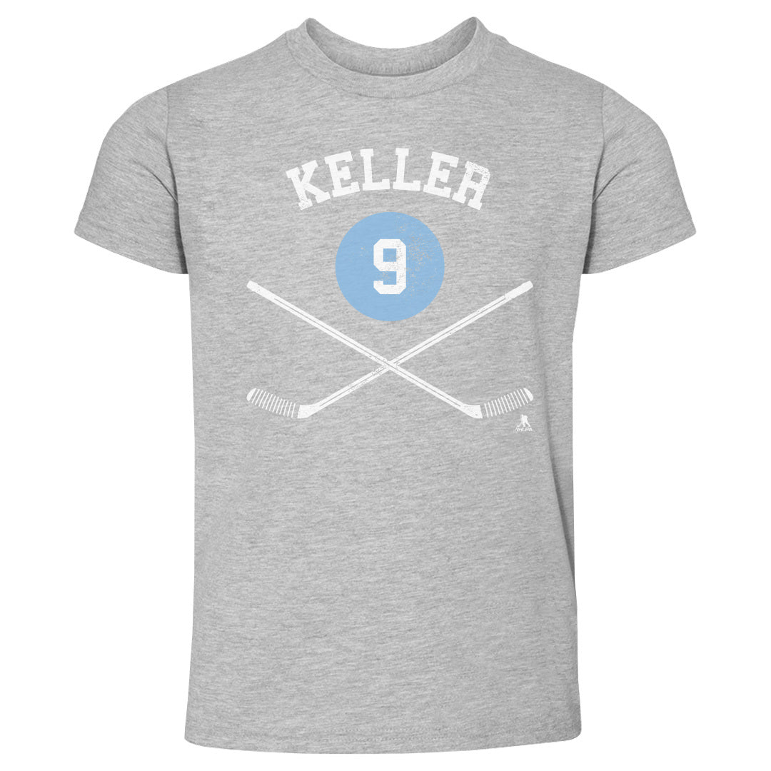 Clayton Keller Utah Sticks WHT Kids Toddler T-Shirt 500 LEVEL Heather Gray 2T Kids Toddler T-Shirt