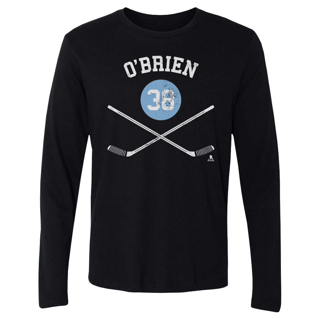 Liam O'Brien Utah Sticks WHT Men's Long Sleeve T-Shirt 500 LEVEL Black S Men's Long Sleeve T-Shirt