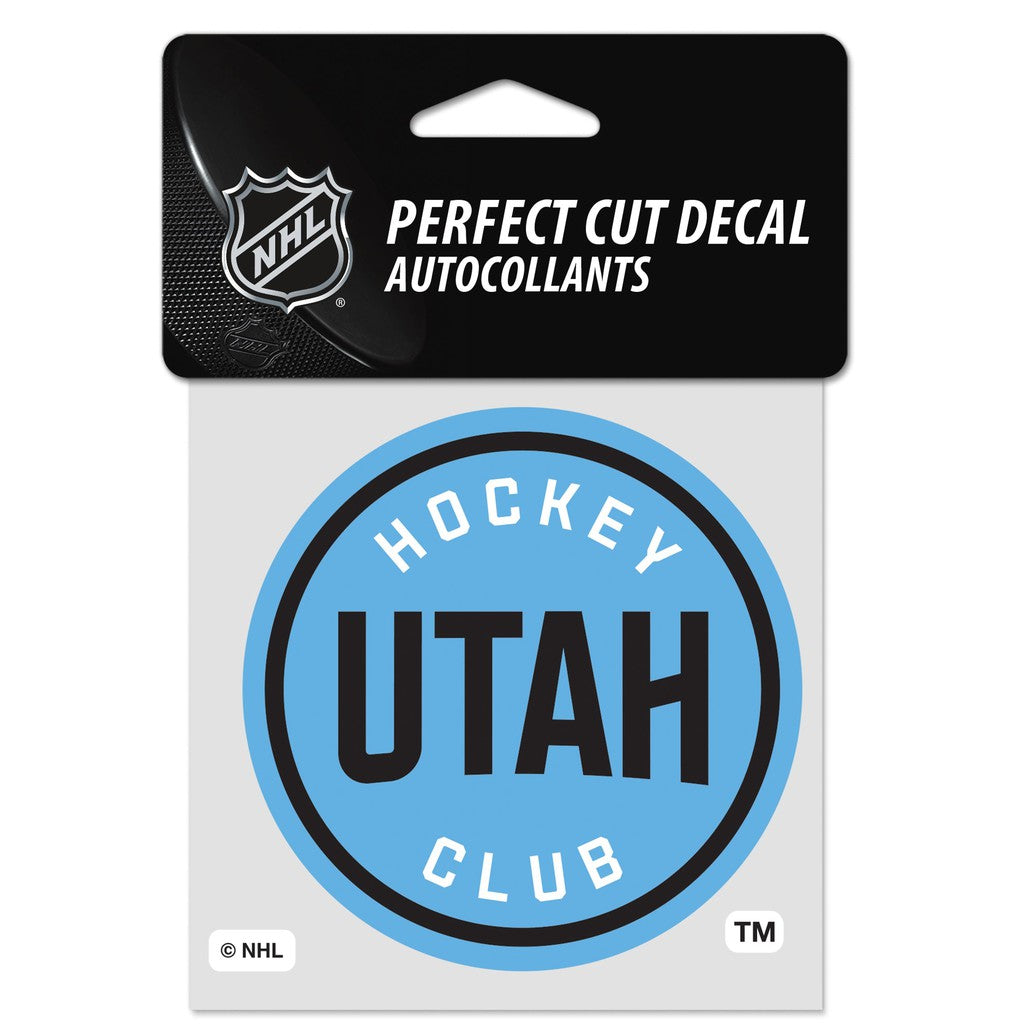 Utah Hockey Circle Decal - Light Blue - Wincraft