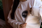 Womens Utah Hockey Ashlyn Cloud Circle Crew - White- Sportiqe