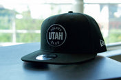 Utah Hockey Outline WOB Circle Logo 9Fifty Hat - Black - New Era 9Fifty Hat New Era   