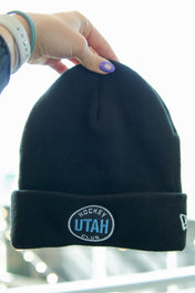 Utah Hockey Black Circle Logo Knit - Black - New Era Beanies/Knits New Era   