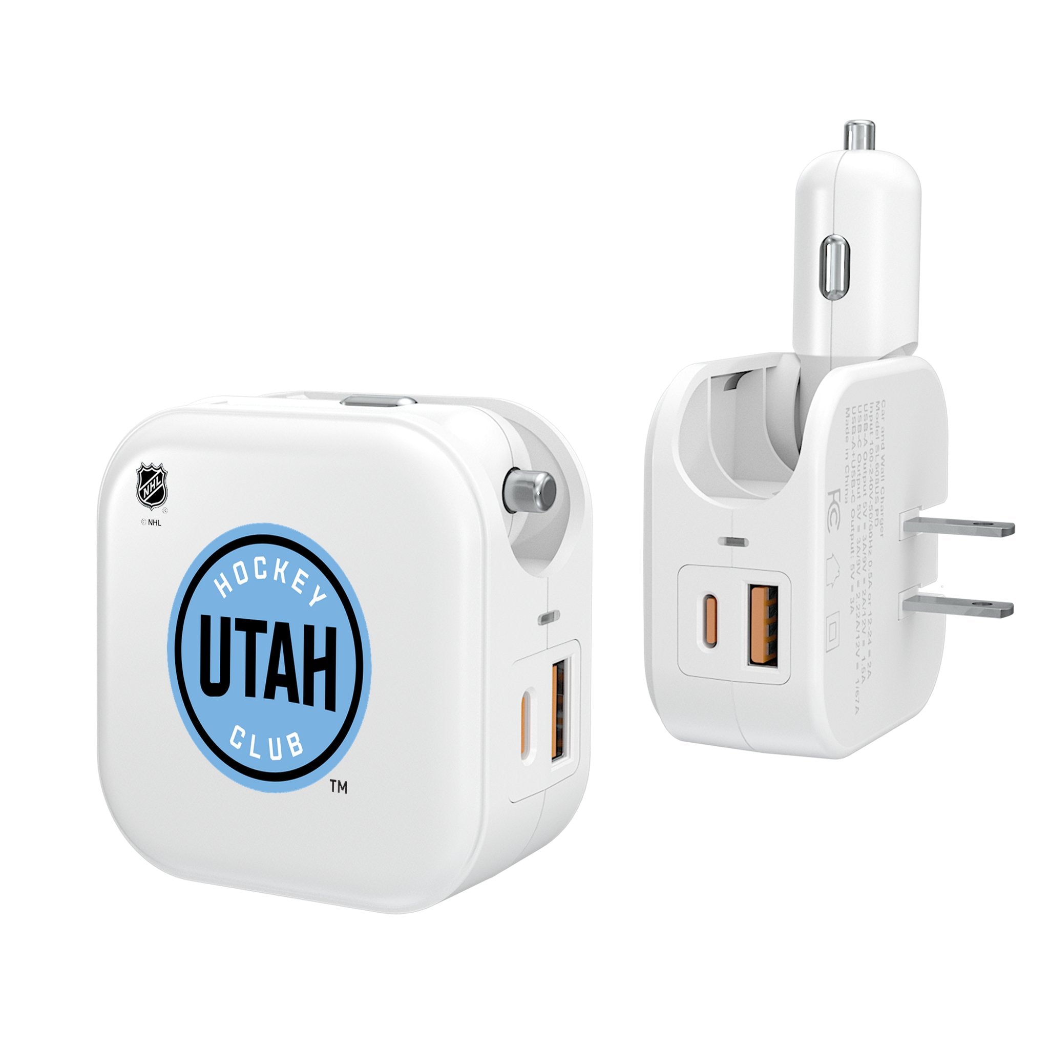 Utah Hockey Club Insignia 2 in 1 USB Charger Chargers and Powerbanks Keyscaper Default Title  