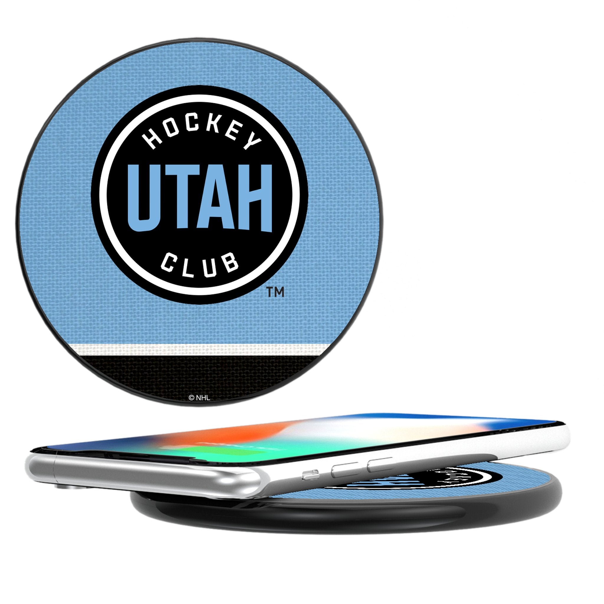 Utah Hockey Club Stripe 15-Watt Wireless Charger Chargers and Powerbanks Keyscaper Default Title  