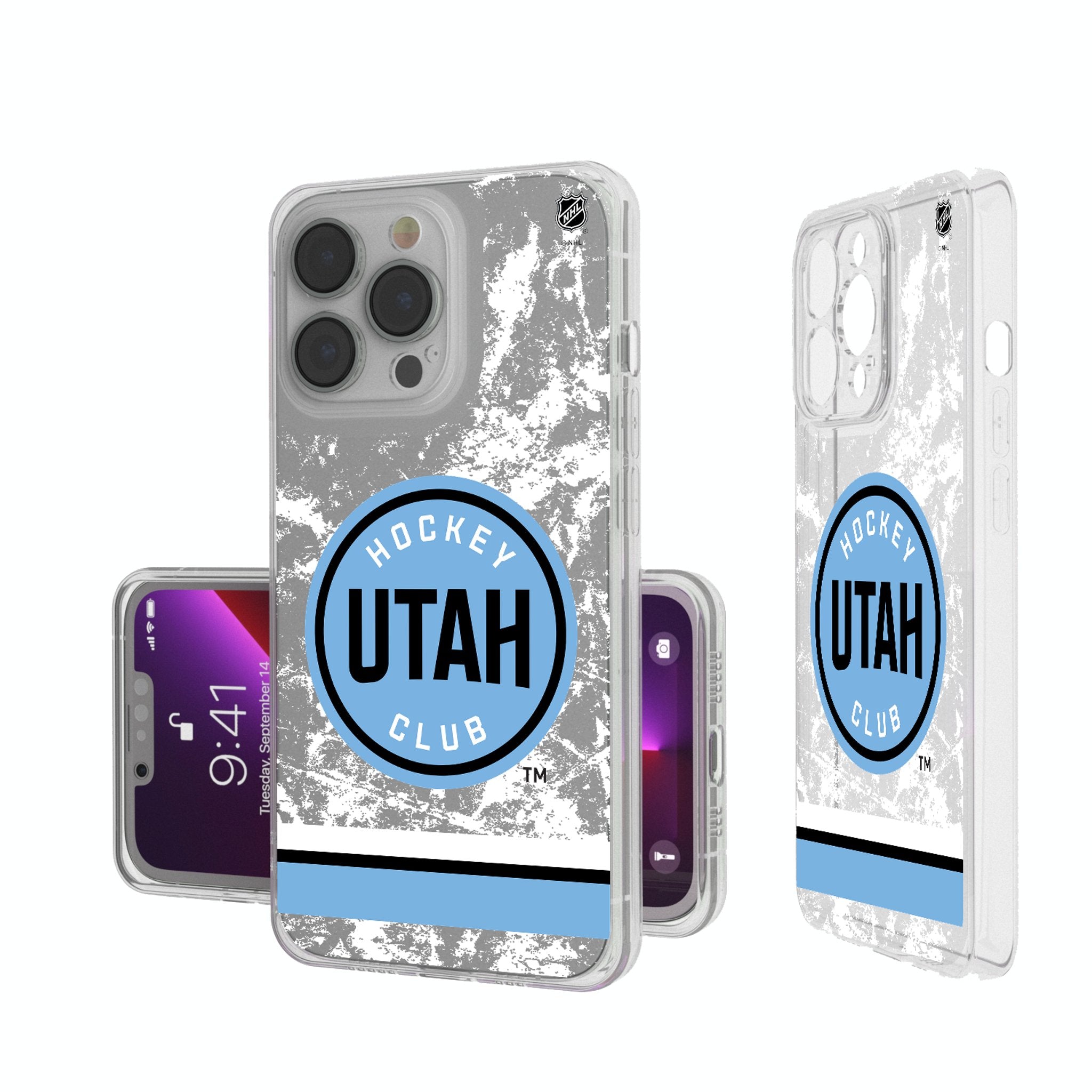 Utah Hockey Club Ice Stripe Clear Phone Case