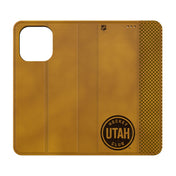 Utah Hockey Club Burn Folio Phone Case Phone Cases Keyscaper iPhone 15 Pro Max  