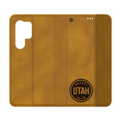 Utah Hockey Club Burn Folio Phone Case Phone Cases Keyscaper Galaxy S24 Ultra  