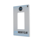 Utah Hockey Club Linen Hidden-Screw Light Switch Plate