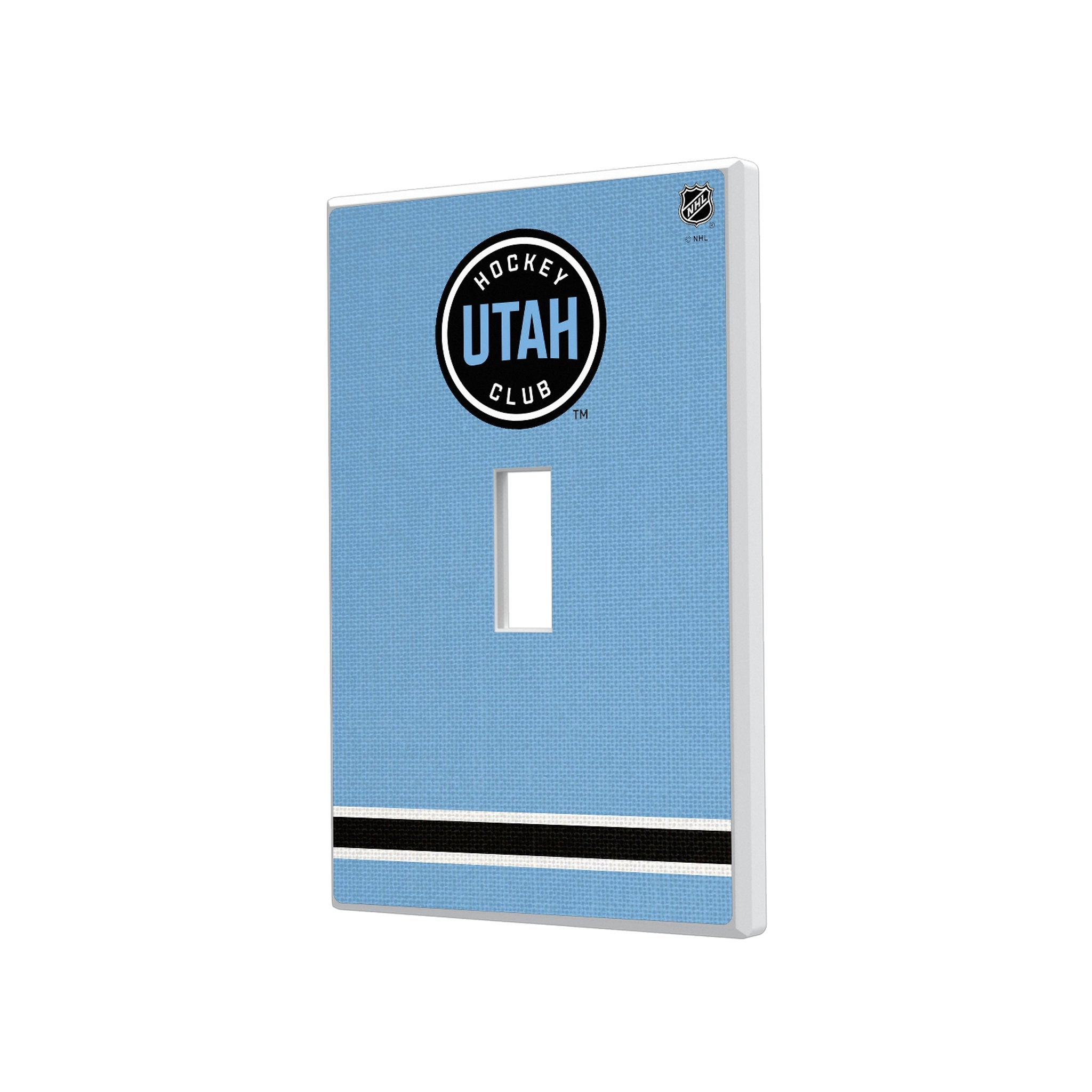 Utah Hockey Club Stripe Hidden-Screw Light Switch Plate