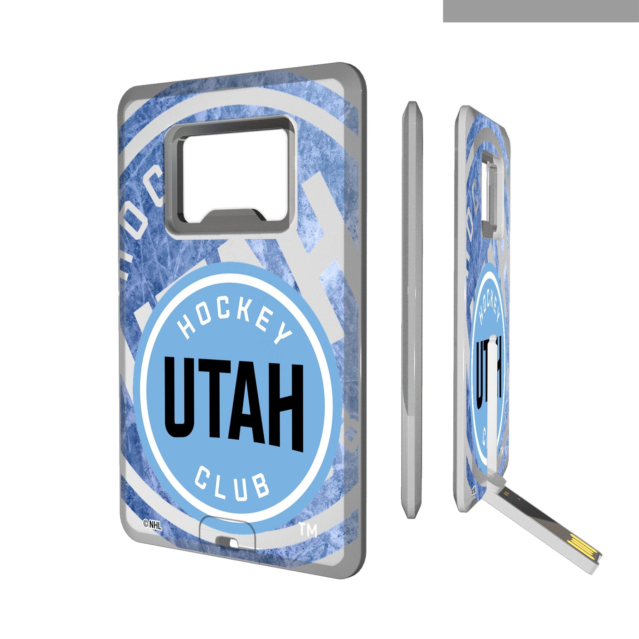 Utah Hockey Club Ice Tilt Credit Card USB Drive with Bottle Opener 32GB