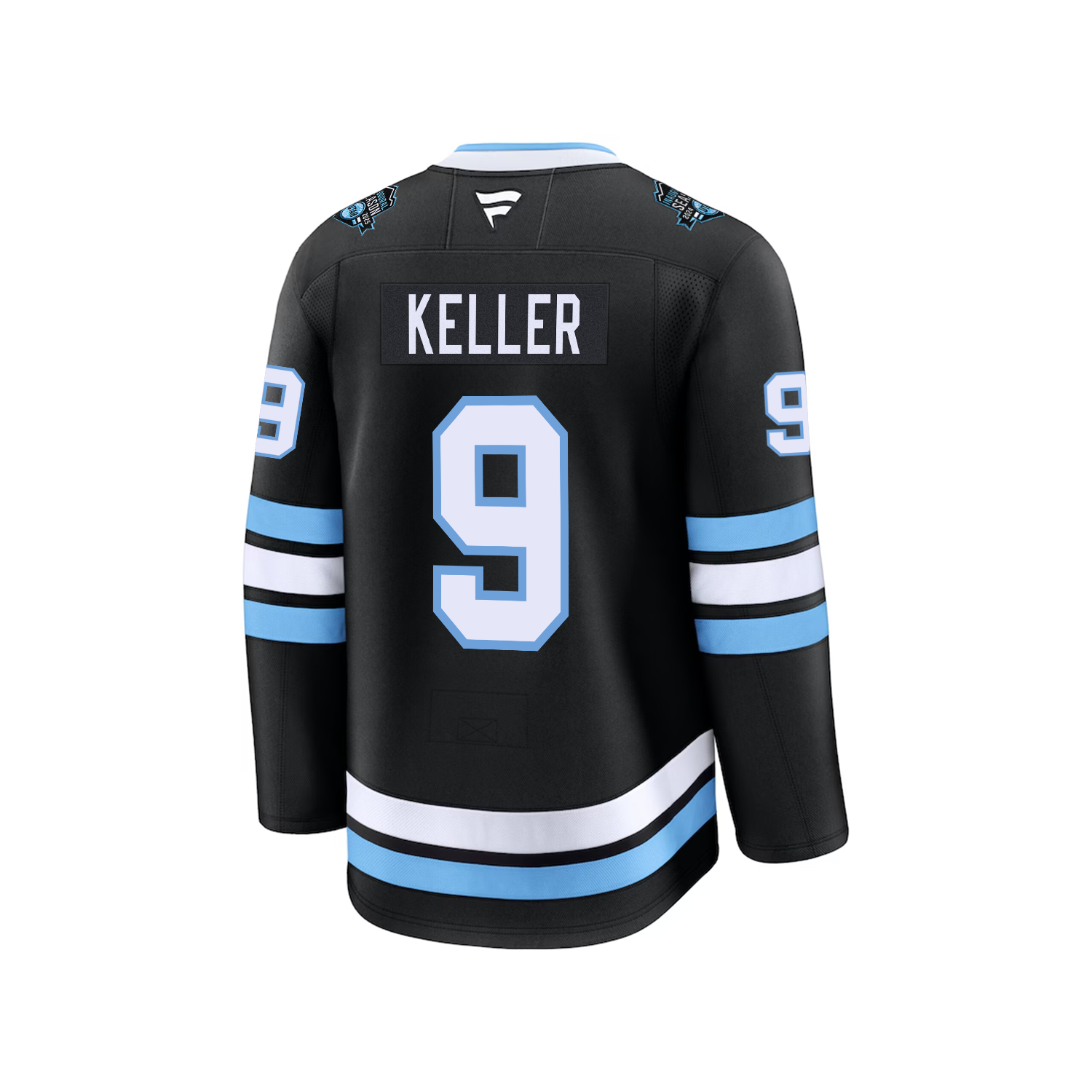 Utah Hockey Clayton Keller Stitched Premium Jersey Home - Black - Fanatics Premium Jersey Fanatics