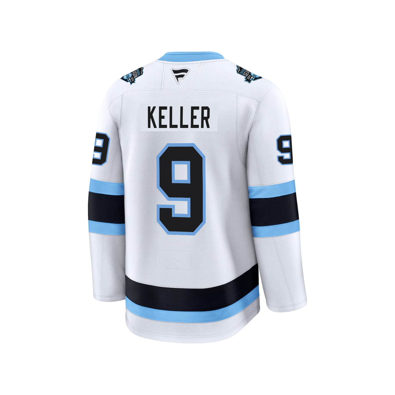 Utah Hockey Clayton Keller Stitched Premium Jersey Away - White - Fanatics Premium Jersey Fanatics