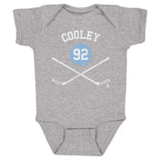 Logan Cooley Utah Sticks WHT Kids Baby Onesie 500 LEVEL Heather Gray 6M Kids Baby Onesie