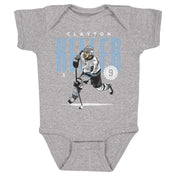 Clayton Keller Utah Card WHT Kids Baby Onesie 500 LEVEL Heather Gray 6M Kids Baby Onesie