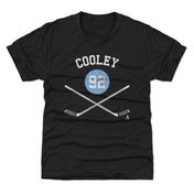 Logan Cooley Utah Sticks WHT Kids T-Shirt 500 LEVEL Tri Black YXS Kids T-Shirt