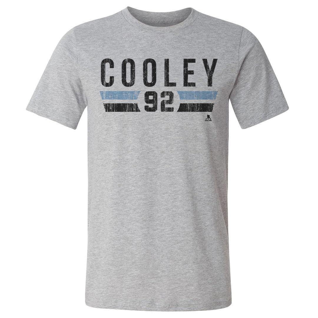 Logan Cooley Utah Font Men's Cotton T-Shirt 500 LEVEL Heather Gray S Men's Cotton T-Shirt