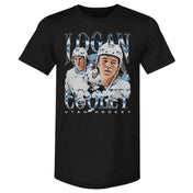 Logan Cooley Utah Vintage WHT Men's Premium T-Shirt 500 LEVEL Tri Black S Men's Premium T-Shirt