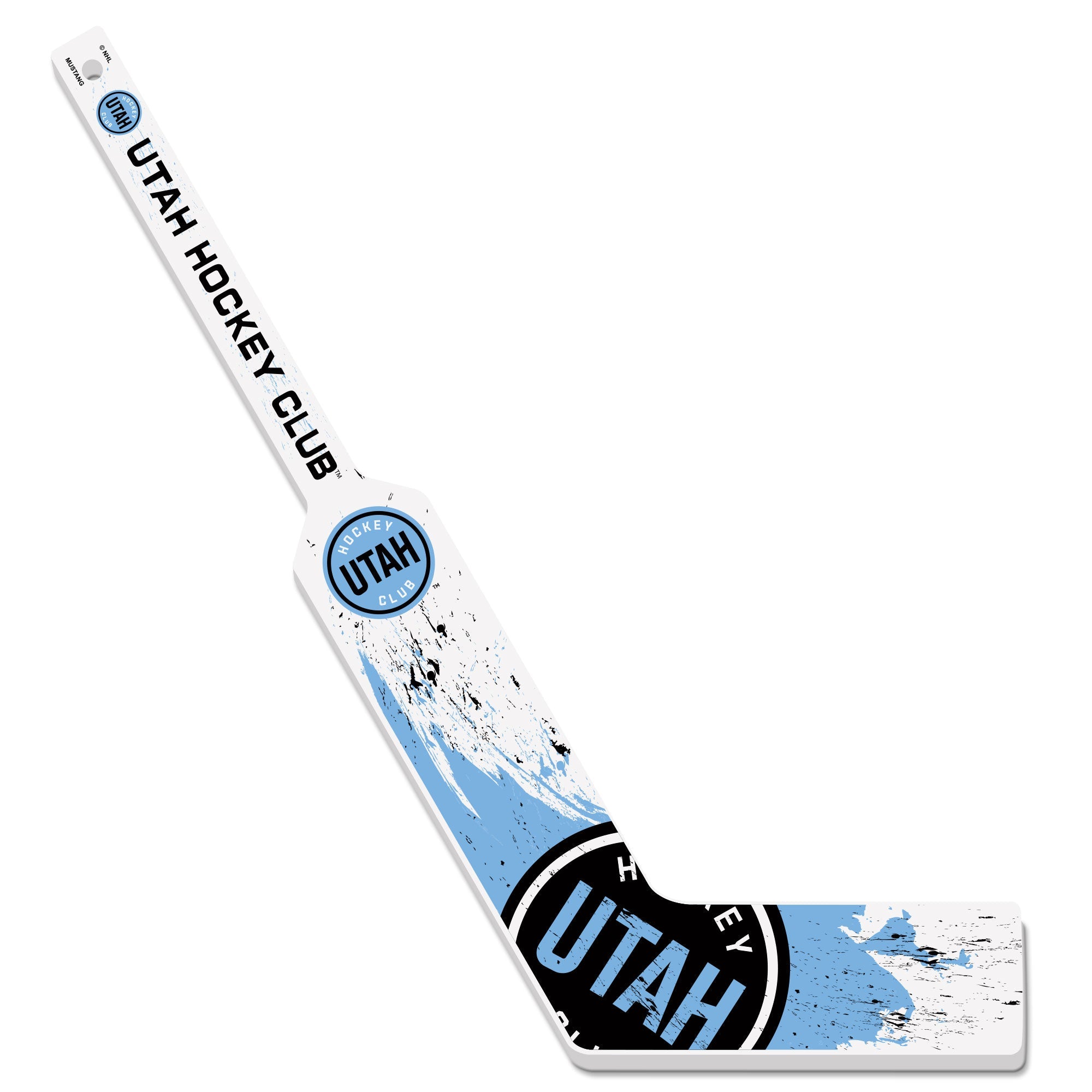 Utah Hockey Club Mini Stick | Wood Splatter Goalie Stick Mini Sticks Sports Decor   