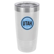 Utah Hockey Club White Polar Camel 20oz - Primary Logo