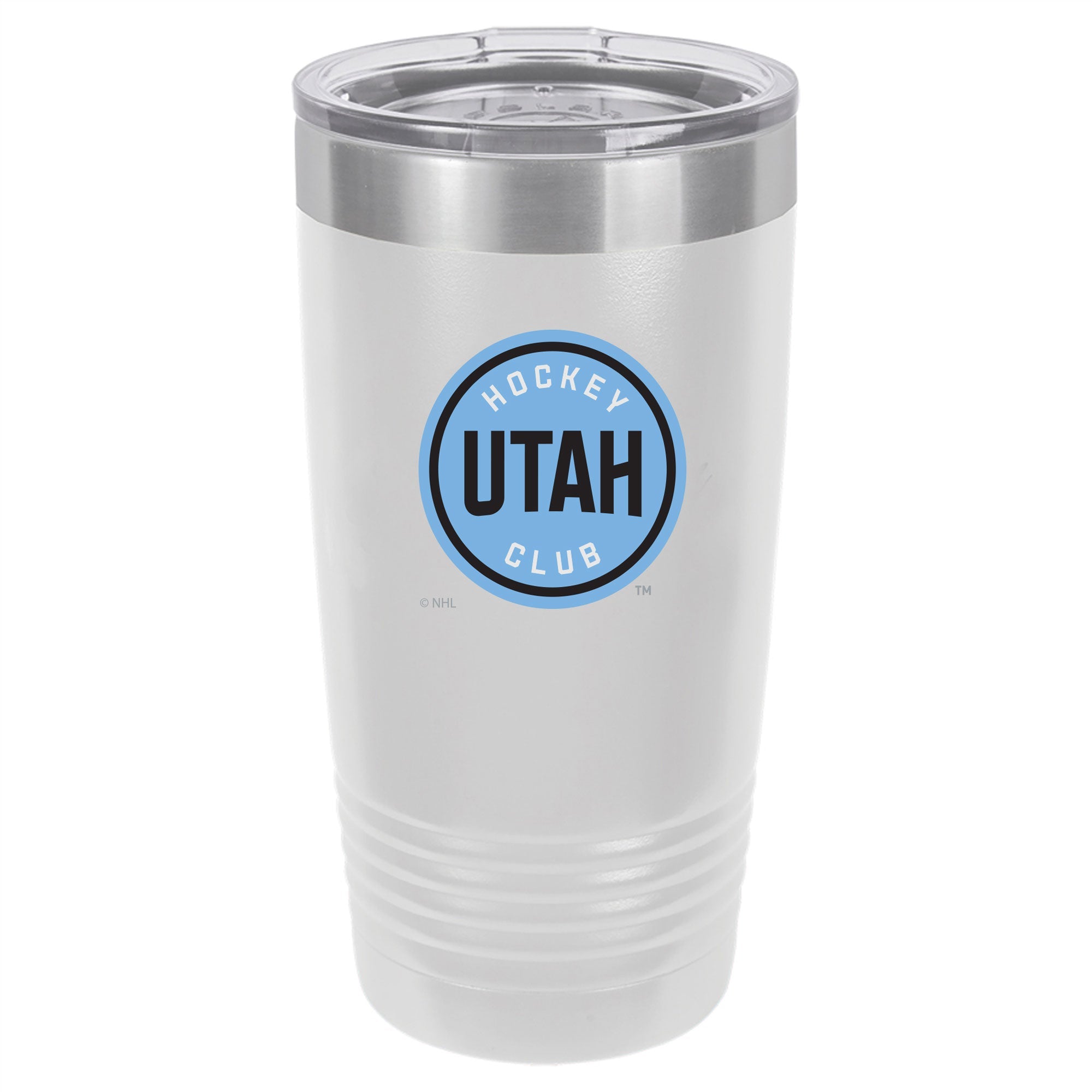 Utah Hockey Club White Polar Camel 20oz - Primary Logo