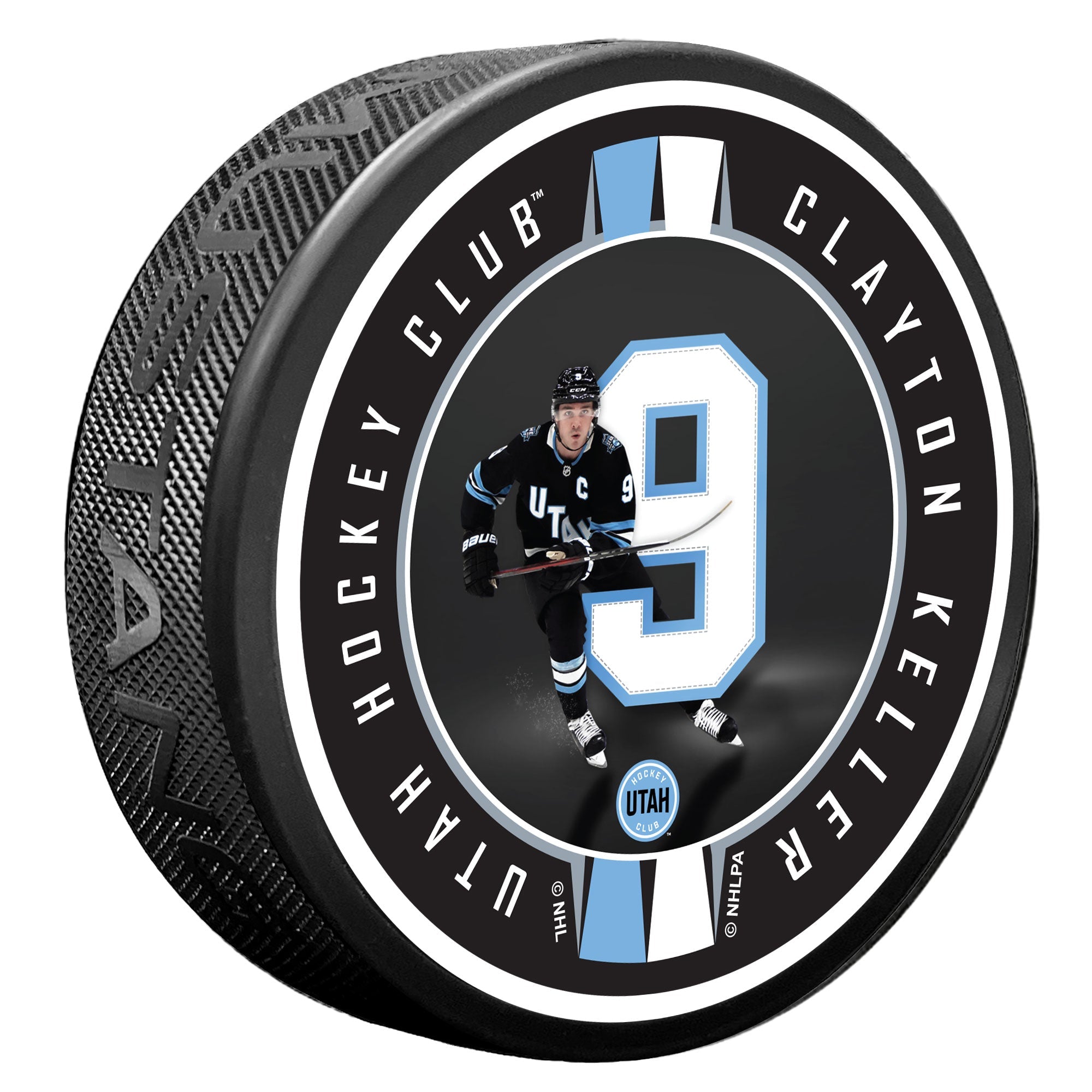 Clayton Keller | Breakout Ribbon | Utah Hockey Club Pucks Sports Decor