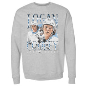 Logan Cooley Utah Vintage WHT Men's Crewneck Sweatshirt 500 LEVEL Men's Crewneck Sweatshirt Heather Gray S