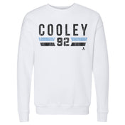 Logan Cooley Utah Font Men's Crewneck Sweatshirt 500 LEVEL Men's Crewneck Sweatshirt White S