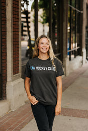 Women's Utah Hockey Wordmark Boyfriend Tee - Grey - WEAR