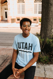 Utah Hockey Primary Franklin Gulf Tee - Light Blue - 47 Brand