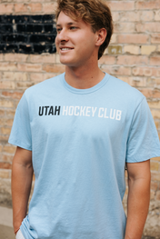 Utah Hockey Wordmark Franklin Gulf Tee - Light Blue - 47 Brand