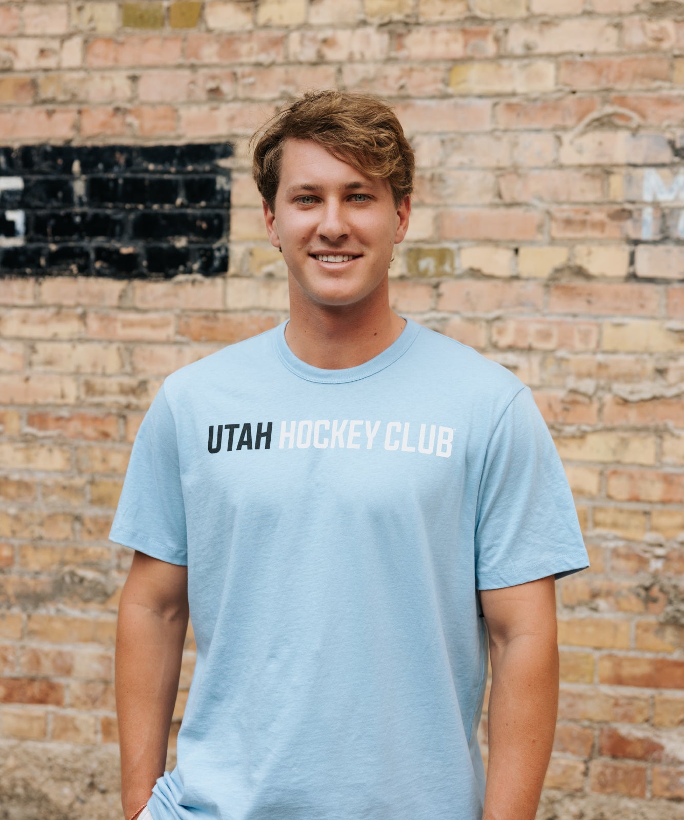 Utah Hockey Wordmark Franklin Gulf Tee - Light Blue - 47 Brand T-Shirt 47 Brand   