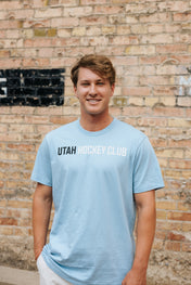 Utah Hockey Wordmark Franklin Gulf Tee - Light Blue - 47 Brand