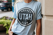 Utah Hockey Circle Franklin Gulf Tee - Light Blue - 47 Brand