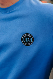 Utah Hockey Circle Victory Crew - Light Blue - Antigua