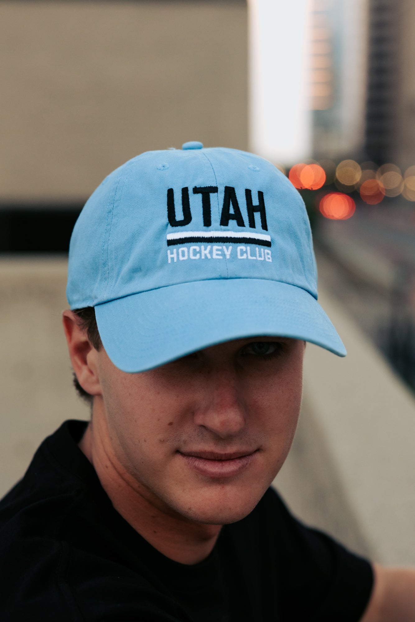 Utah Hockey Primary Columbia Clean Up Hat - Light Blue - 47 Brand