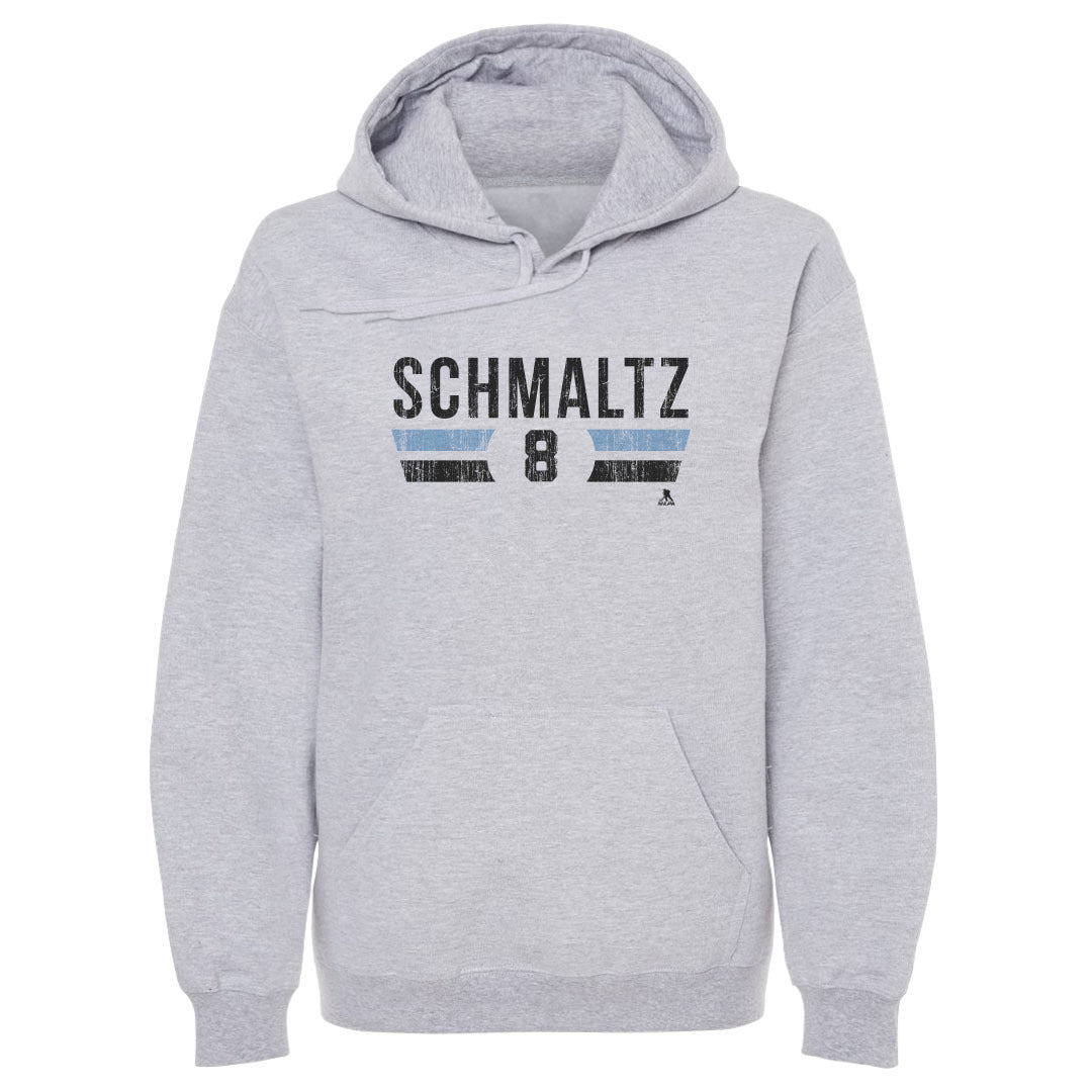 Nick Schmaltz Utah Font Men's Hoodie 500 LEVEL Gray S Men's Hoodie