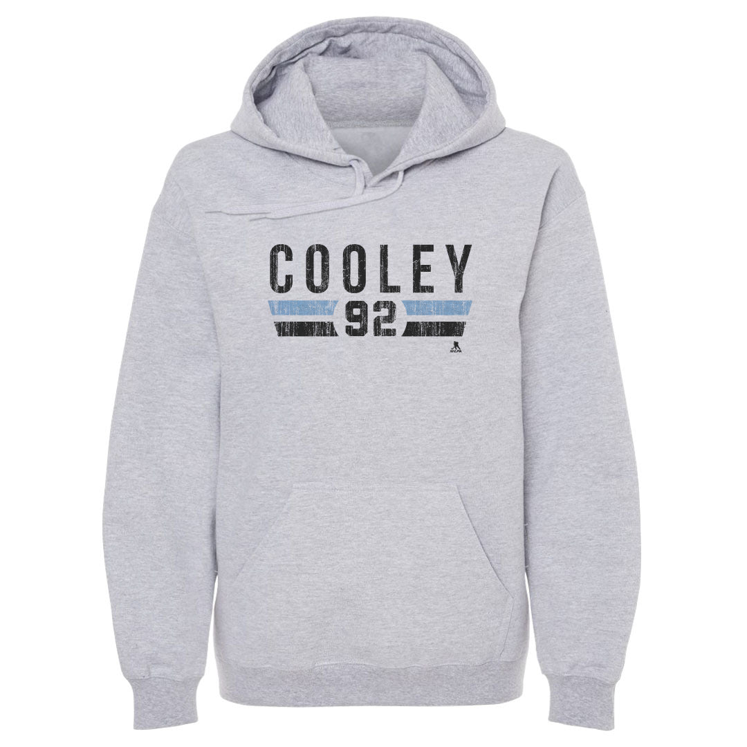 Logan Cooley Utah Font Men's Hoodie 500 LEVEL Gray S Men's Hoodie