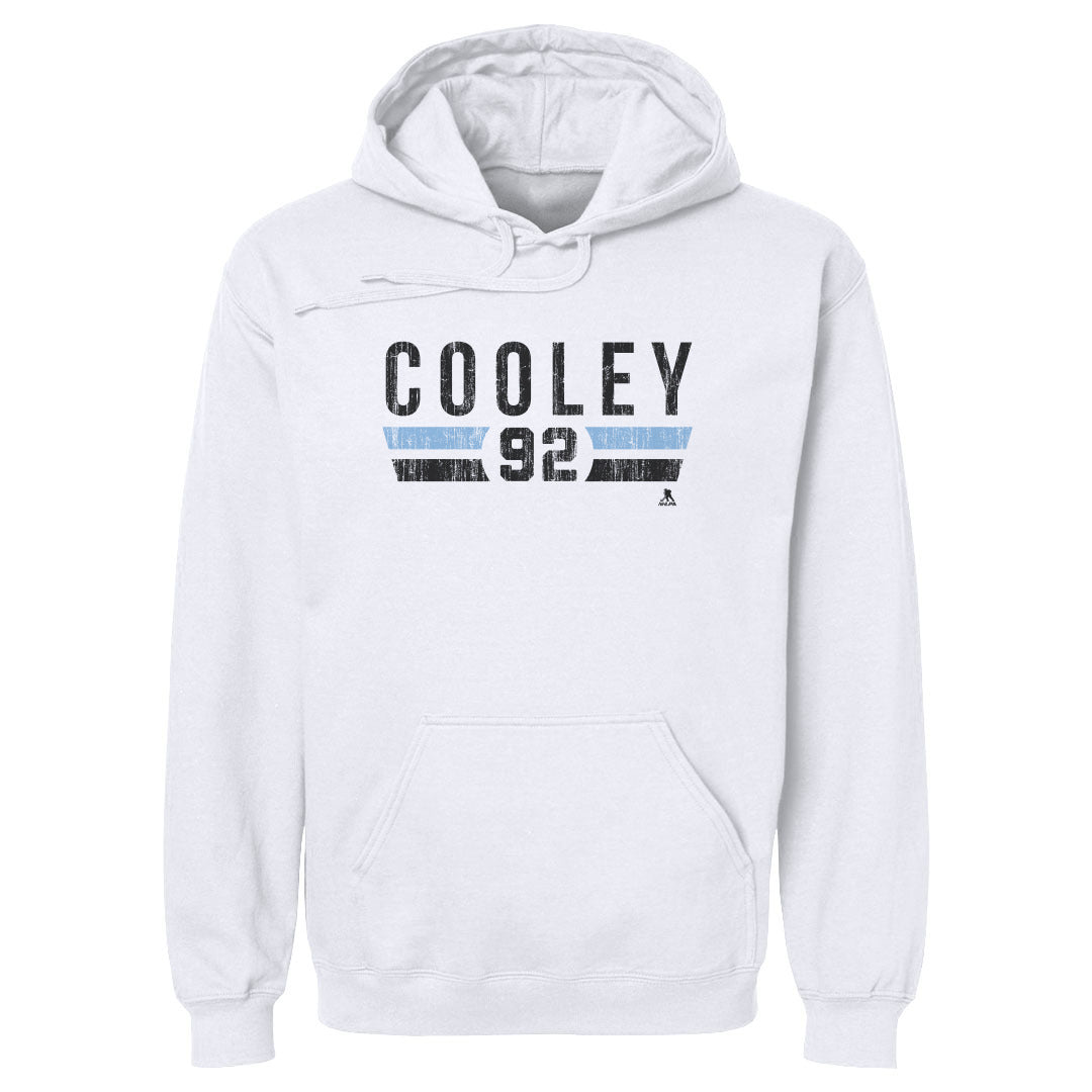 Logan Cooley Utah Font Men's Hoodie 500 LEVEL White S Men's Hoodie