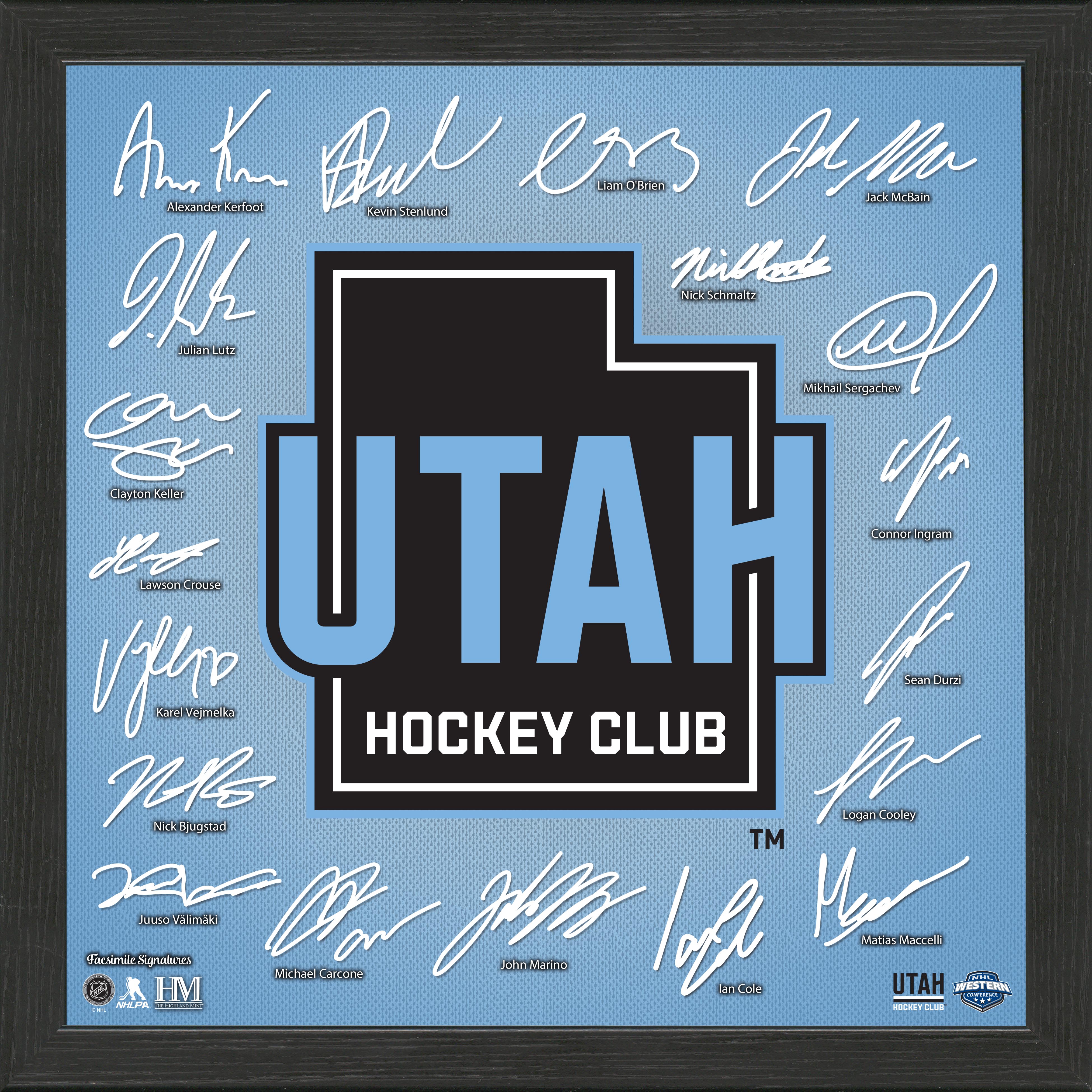 Utah Hockey Club IMPACT Jersey Signature Frame - Highland Mint