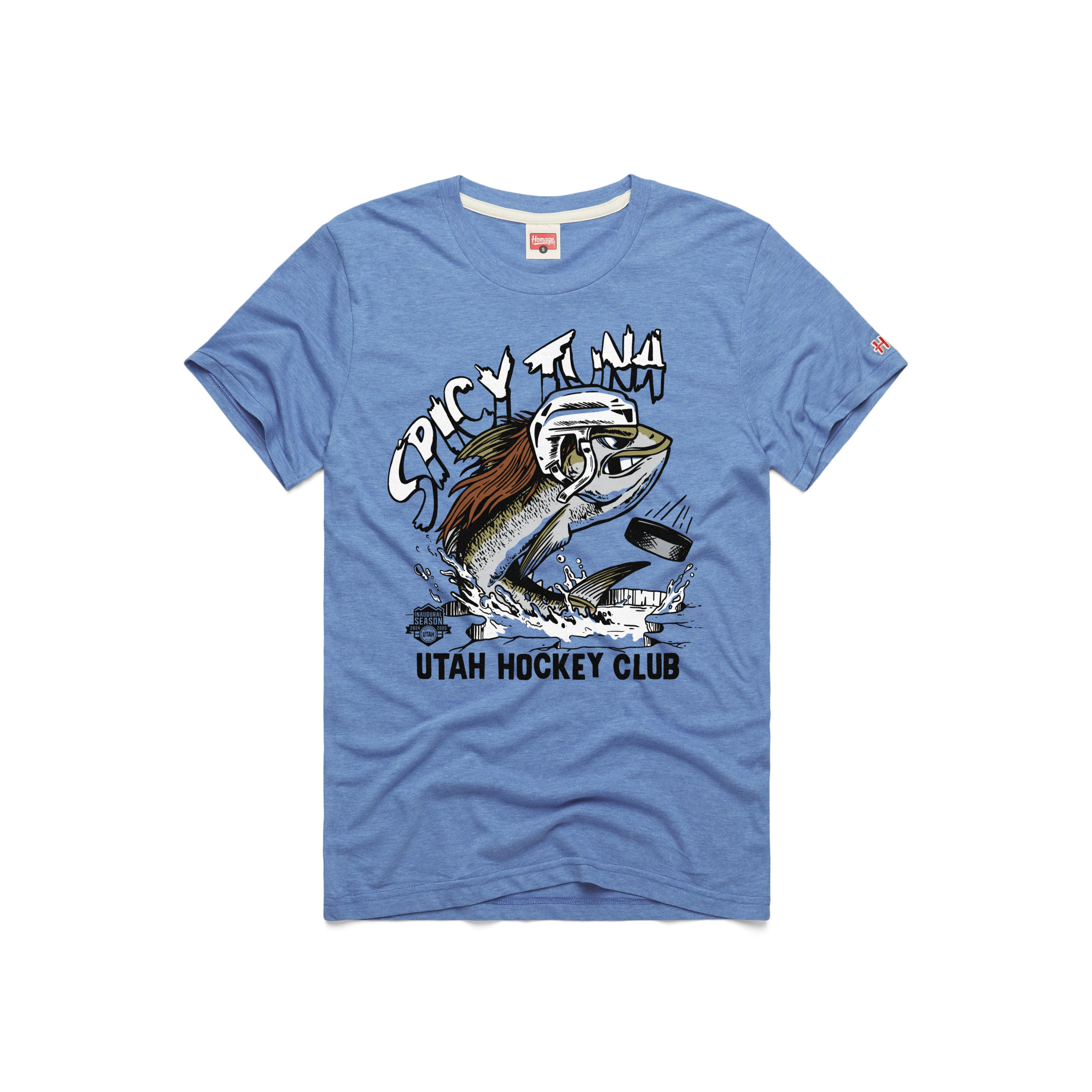 Utah Hockey Spicy Tuna Short Sleeve Tee - Blue - Homage T-Shirt Homage