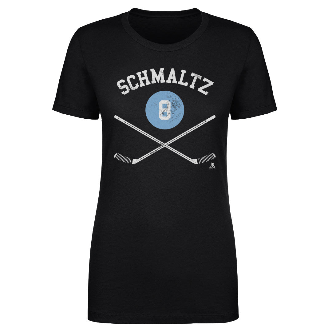 Nick Schmaltz Utah Sticks WHT Women's T-Shirt 500 LEVEL Black S Women's T-Shirt