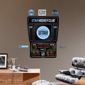 Utah Hockey Club - RealBig Scoreboard Collection - Official NHL - Reusable Vinyl Wall Decals Vinyl Die-Cut Icon Fathead LARGE +5 Decals (51"W x 67"H)