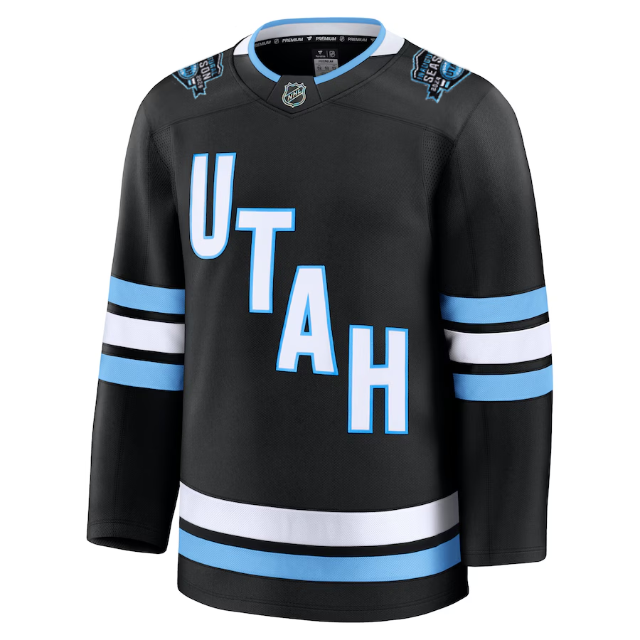 Utah Hockey Premium Jersey Home - Black - Fanatics Premium Jersey Fanatics