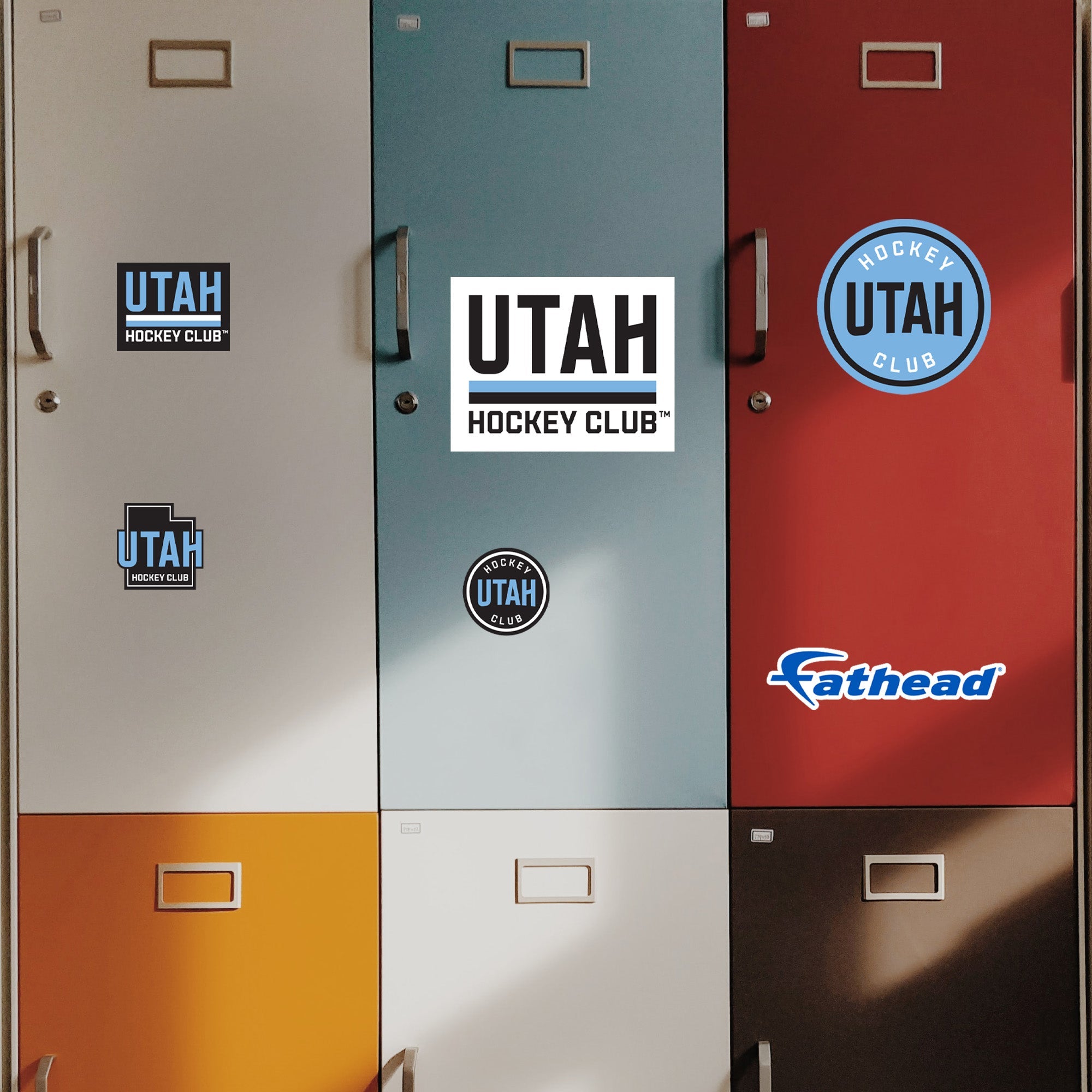 Utah Hockey Club - 5 Logo Minis (Mixed Sizes) - Official NHL - Reusable Vinyl Decals Minis Fathead